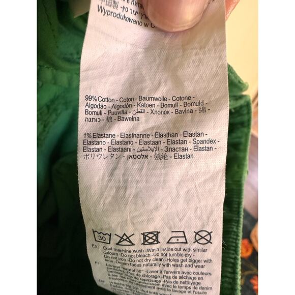 Rolla's Green Corduroy Eastcoast Flare Jeans Size 28 - Picture 9 of 9